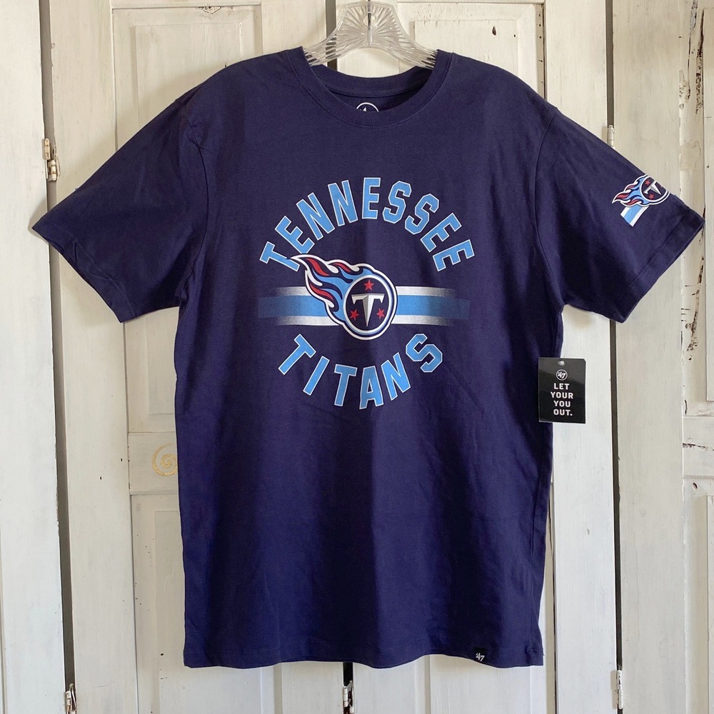 Tennessee Titans Navy Blue NFL Graphic T-Shirt Mens Small‎ Football NEW